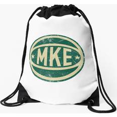 Famgem Drawstring Bag Milwaukee Retro Ball - White