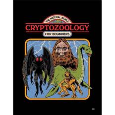 Glass Framed Art Steven Rhodes Cryptozoology For Beginners Poster 40cm x Black Framed Art