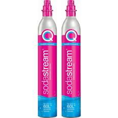 Cartouches de Gaz SodaStream Lot de 2 Cylindres de Gaz CO2 60L Quick Connect 2 x Cylindre Quick Connect