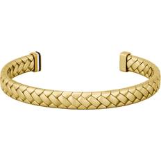 Smycken BOSS Gold-Tone Cuff With Herringbone Pattern