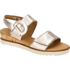 Gabor Bred Hjemmesko & Sandaler Gabor Genua Damen Sandalette - Beige Elegant