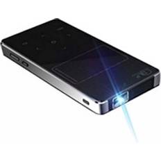Projecteurs Mini Projecteur Android Miracast Bluetooth Vidéoprojecteur DLP HDMI Noir