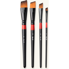 Søstrene Grene Angular Paintbrush Set 4 pcs Black