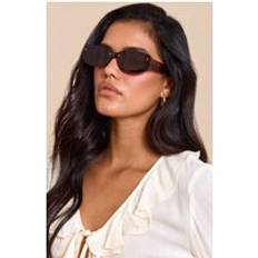 PrettyLittleThing Tortoiseshell Square Sunglasses - Brown