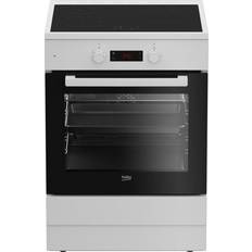 Plaques à Induction Beko Cuisinière Induction 72L 3 Feux Blanc FSE68302MWC Blanc