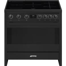 90cm Plaques à Induction Smeg Piano De Cuisson Induction B95IMAN9 Anthracite, Gris