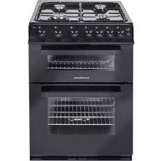 Cookers Nordmende FS 60cm Twin Cavity Natural Gas Cooker Black