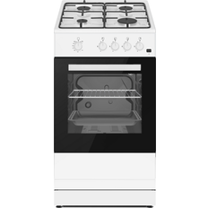 SIA Freestanding Gas Cooker 50cm With 4 Burner Hob GSC50W White