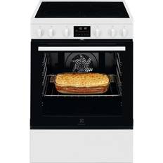 Electrolux Cuisinière Vitrocéramique 73L 4 Feux Blanc LKR64890AW Blanc