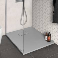 Docce Piatto Doccia 70x100 Su Misura Serie Agor In Resina Grigio Pietra