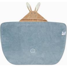 Blue Baby Towels Mori Peter Rabbit Superweiches Kapuzenhandtuch aus Bio-Baumwolle für Kinder in Blau