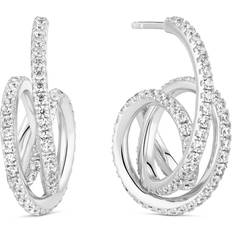 Sif Jakobs Jewellery Sif Jakobs Spirale Cubic Zirconia Drop Earrings - Silver