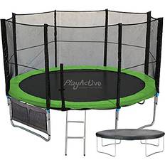 Trampolines PlayActive Kids Trampoline with Safety Enclosure Net 10ft