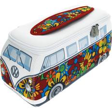 Multicoloured - Women Toiletry Bags & Cosmetic Bags Brisa Volkswagen Neoprene Universal Makeup Cosmetic Travel Pharmacy Bag Pouch T1 Campervan Bus - Flower