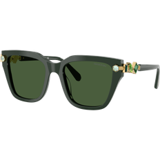 Solglasögon Swarovski Solglasögon Acetat Geometrisk Normal - Grön