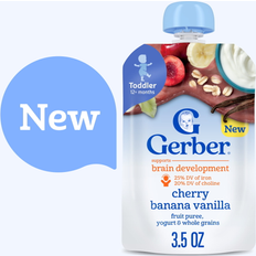 Gerber Gerber Toddler Food Cherry Banana Vanilla Puree Pouch Fruit Yogurt 3.5 oz