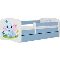 Kocot Kids Kocot Kids Barnsäng Babydreams Blå Elephant Med Madrass 180 x 80 cm