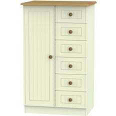Wardrobes Ready Assembled 2 U Warwick Childrens Wardrobe In Cream Ash & Modern Oak