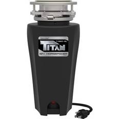 Garbage Disposals Titan 3/4 Hp Slim-Line Garbage Disposal Black