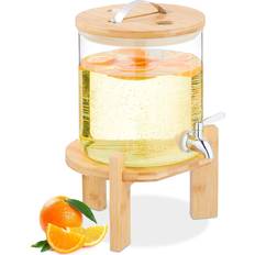 Getränkespender Relaxdays 8 Liter Transparent Getränkespender 8L