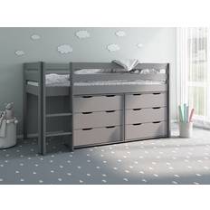 Noomi Midi Single Continental Grey Mid Sleeper