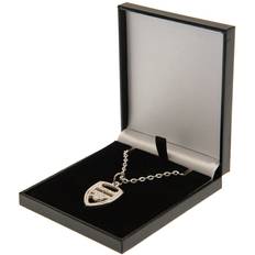 Arsenal Fc Silver Plated Crest Boxed Pendant