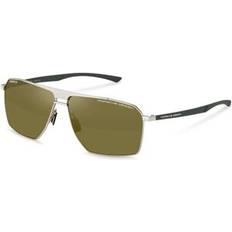Solglasögon Porsche Design P8977 Polarized B417 Men's Sunglasses - Silver