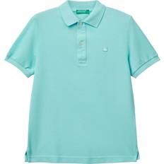 Turquoise Polo Shirts Children's Clothing Benetton Kids' Cotton Short Sleeve Polo Shirt