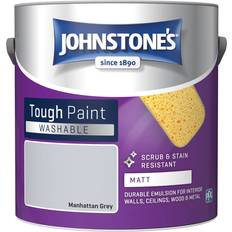Johnstones Interior Washable Matt Wall Paint Manhattan Grey 2.5L