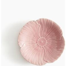 H&M Assiett I Stengods Rosa One Size Djup tallrik