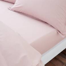 The Edited Life Organic Cotton Fitted Blush Bed Sheet Pink (200x150cm)