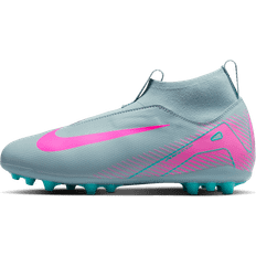 Boys - Grey Football Shoes Nike Jr Mercurial Superfly 10 Academy AG High-Top Football Boot - Ocean Cube