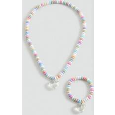 Mango Necklaces And Bracelet Set - Pink
