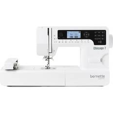 Bernette Chicago 7 Nähmaschine und Stickmaschine mit 200 Nähprogramme Weiß