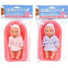 Dolls World Docka Little Bathtime 17 cm