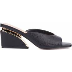 Torgeis Women's Carissa Wedge Slide Sandal Black