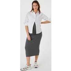 Grey Maternity & Nursing Wear La Redoute Gonna Premaman A Tubino Lunghezza Midi 3/4