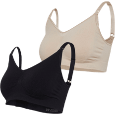 Carriwell Beige Sort Original Maternity Amme BH 2-pak
