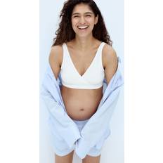 H&M Vit Beige MAMA 2-pack Amningsbh Seamless Size L