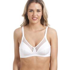 Womens White Full Cup Non Wired Nursing Maternity Bra