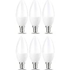 Amazon Basics LED-Leuchtmittel in Kerzenform E14 4.9 W 6 Stück