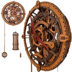 Wooden City 3D Puzzle Model Kit for Adults Wall Clock