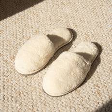 White Slippers Caussün Slippers La Coton Bio - Blanc