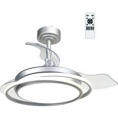 Ceiling Fans CristalRecord Antila Mini Grauer LED Deckenventilator 45 W 4000 Lm