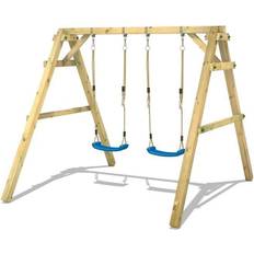 Wickey Wooden Swing Set Sky Dancer Prime
