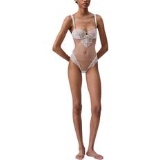 Calvin Klein Women Shapewear & Under Garments Calvin Klein Lace & Tulle Bodysuit