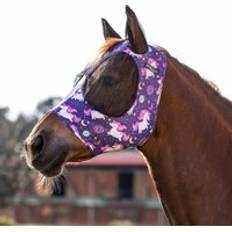 White Horse Bonnets Pro-Tech Horse Fly Bonnet In Lycra With Ear Net - Violet