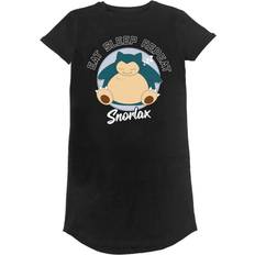 Pokémon Clothing Pokémon Womens Sleeping Snorlax T-Shirt Dress - Black