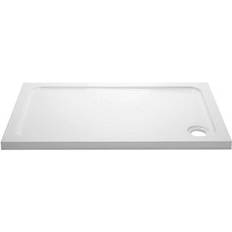 Pearl Rectangular Shower Tray 1400x800mm White Acrylic Stone Resin