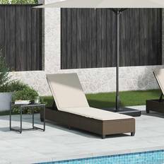 vidaXL Solstol Med Dynor Brun 55x200x25,5 cm Konstrotting